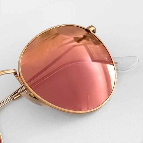 Ray-Ban Pink Round Flash Reflective Sunglasses main image 8